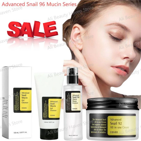 Advanced Snail 96 Mucin Power Essence/cleanser/cream Moisturizing Smoothing Nourishing Korean Cosmetics Skin Care Product